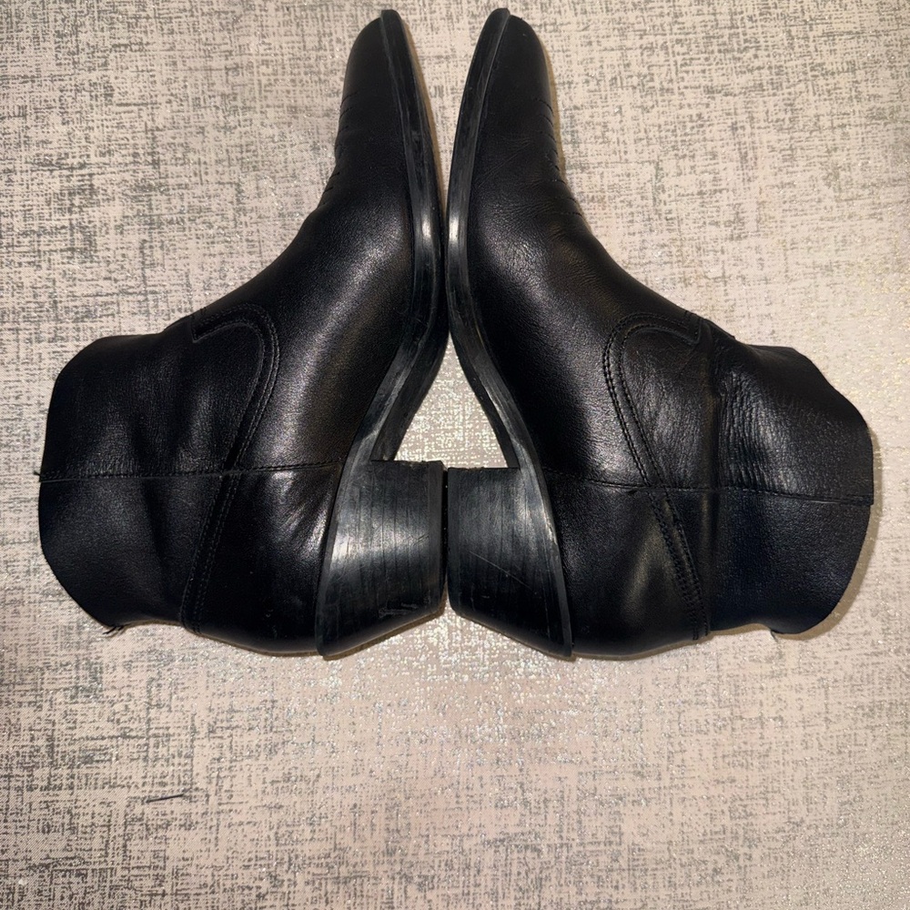 Treasure & Bond Black Pointed-Toe Western Ankle Boots - Picture 9 of 16